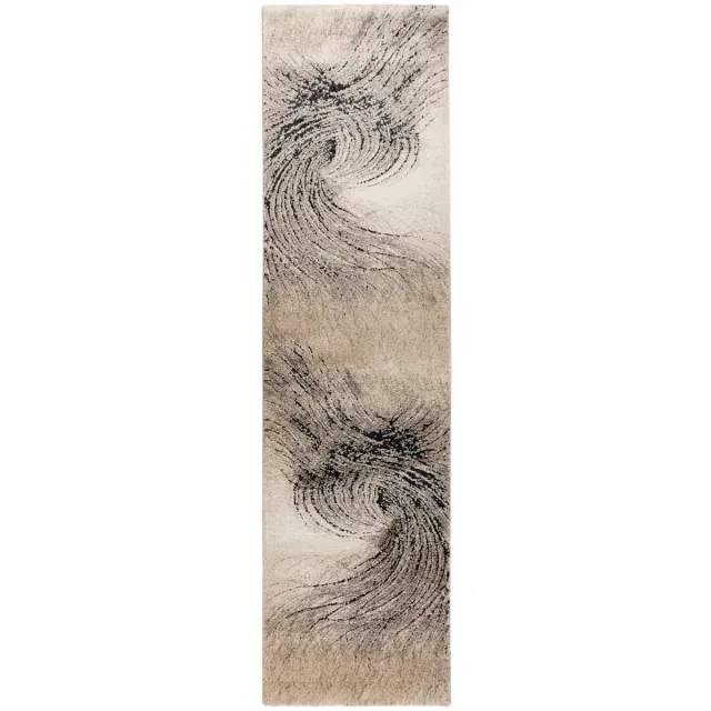 Meghan Lalee Vloerkleed Bologna 462 grijs – 80 x 300 cm – polypropyleen & polyester, machinegeweven
