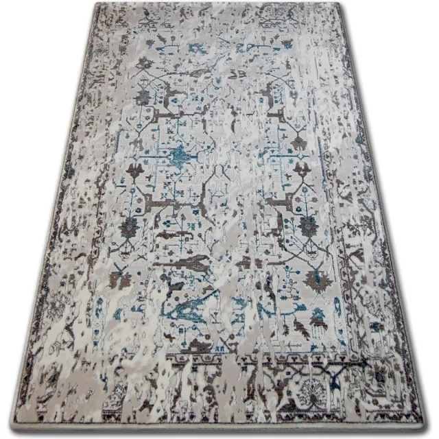 RUGSX Kleden Rugsx Tapijt ACRYL TALAS 0309 wit/Glass Blauw 80x150 cm Beige