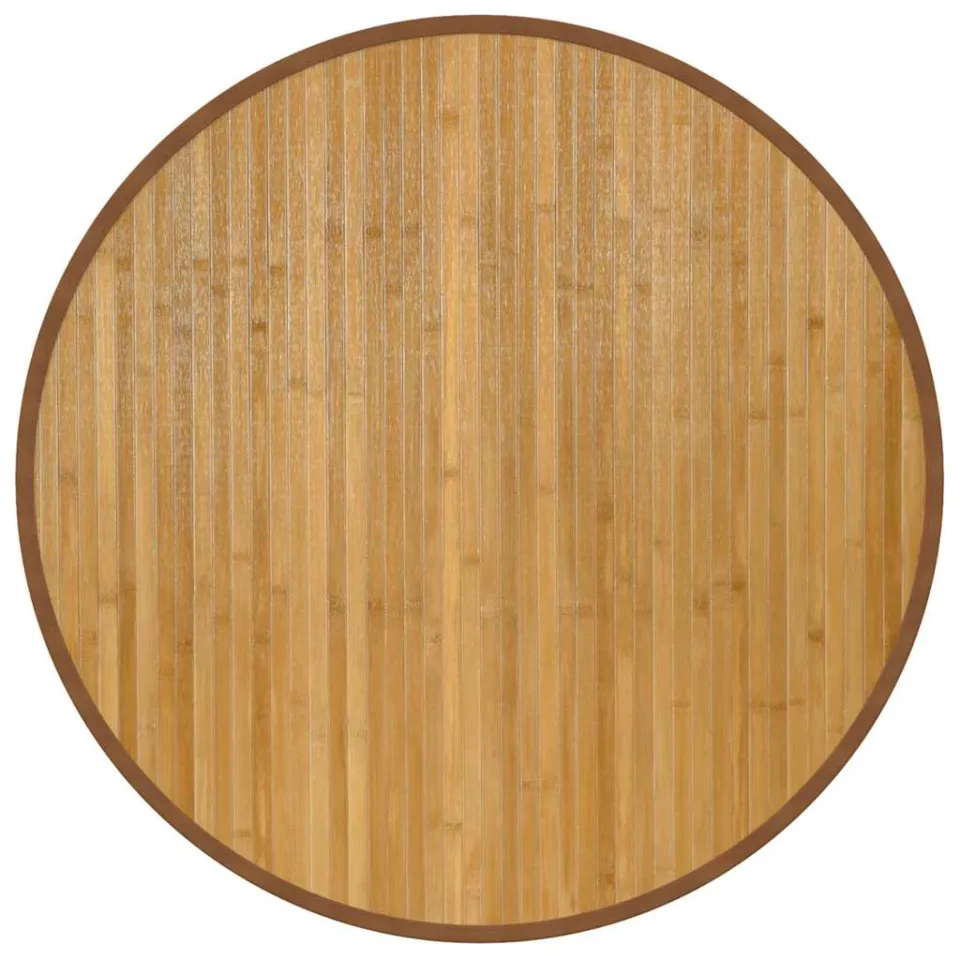vidaXL Vloerkleed rond 80 cm bamboe naturel, foto 3