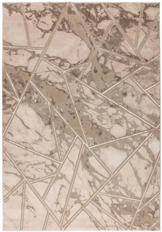 Dutch XXL Modern Vloerkleed | Tapijt | Marmaris | Geometrisch | Beige | 160x230 cm