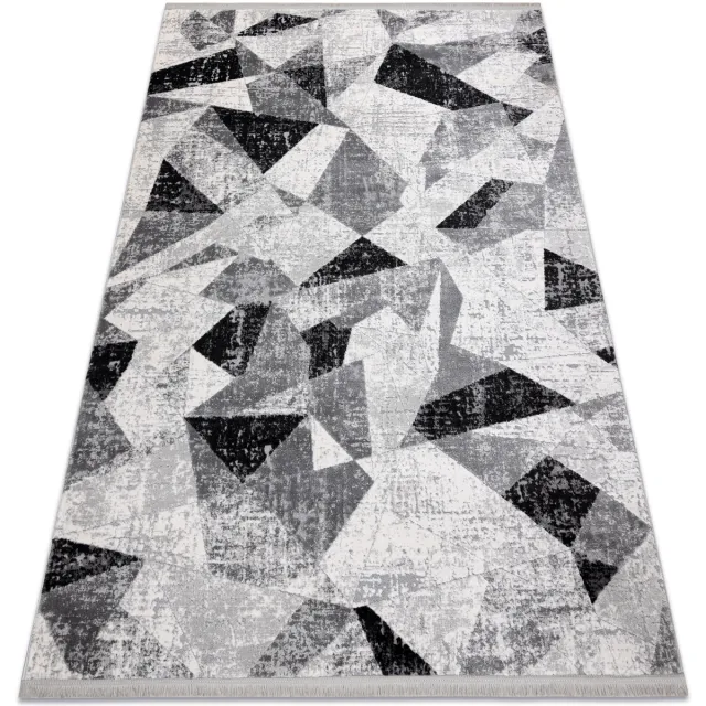 RUGSX Kleden Rugsx Tapijt modern TULS 51211 Geometrisch antracyt 120x170 cm Grijs