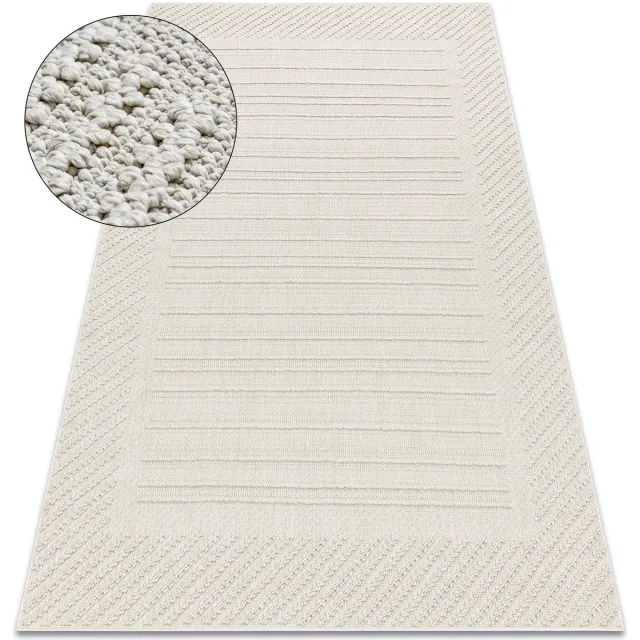 RUGSX Kleden Rugsx Tapijt JERSEY 19241 crème - Ruiten, geometrisch 160x220 cm Beige