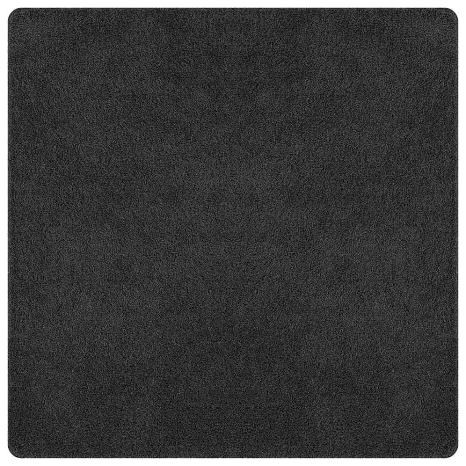 vidaXL Antislip Shaggy Tapijt Donkergrijs 120 x 120 cm PP