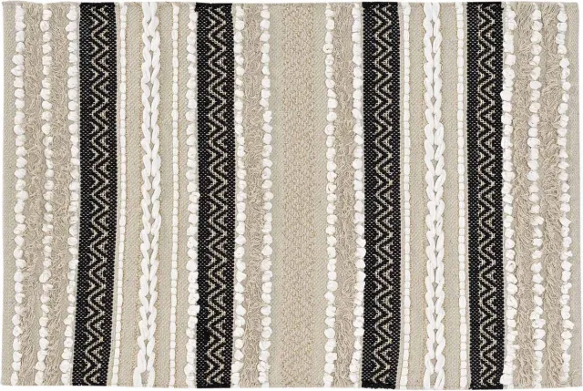 Douceur d intérieur Rechthoekig tapijt met metallic draad FANCY, 60 x 90 cm beige