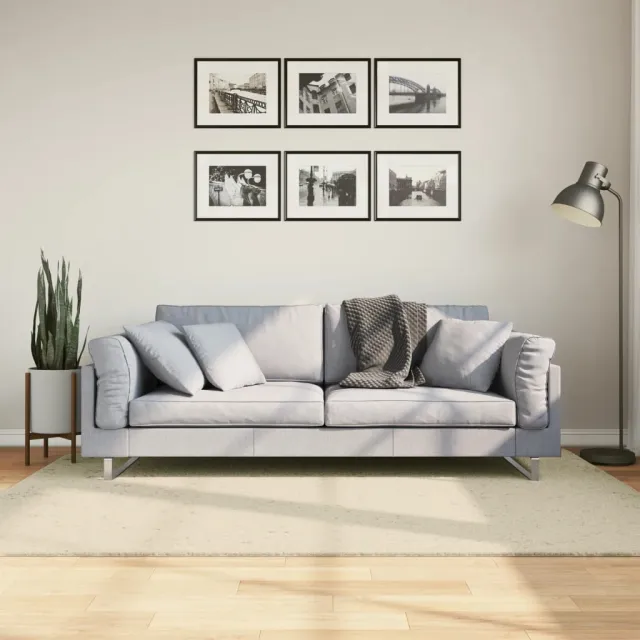 vidaXL Vloerkleed HUARTE laagpolig zacht wasbaar 140x200 cm crème, foto 2