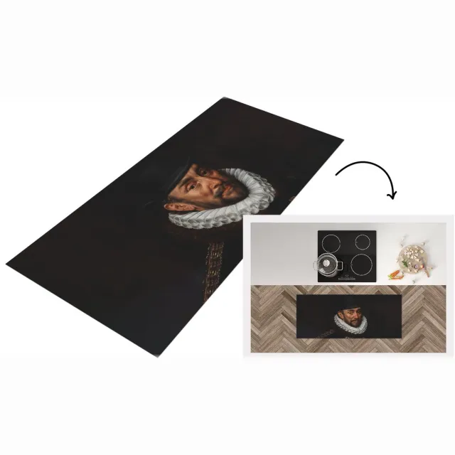 KitchenYeah Keukenloper - Loper keuken - Willem van Oranje - Oude meesters - Kunst - Keukenloper vinyl Multicolor
