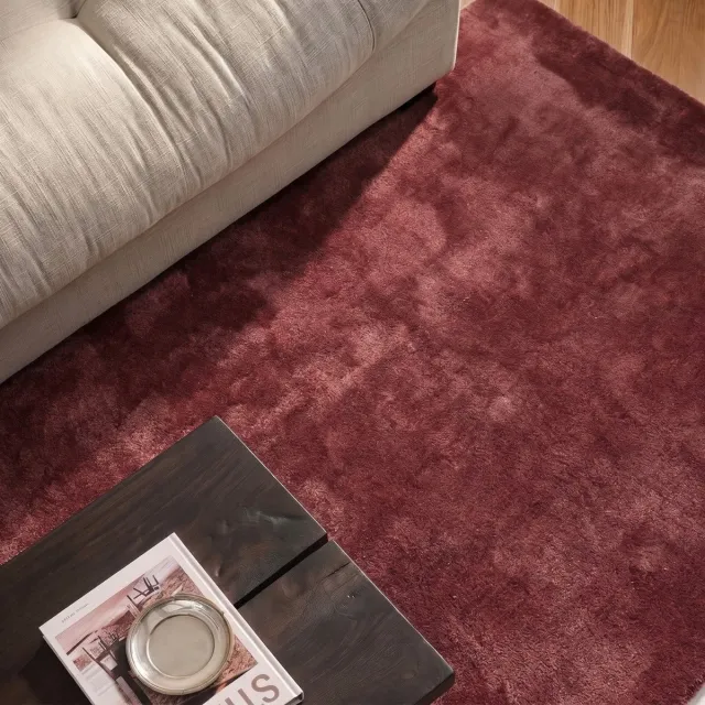 DÉJA Living Vloerkleed 200x290cm - Laagpolig Roze Stof - Civar