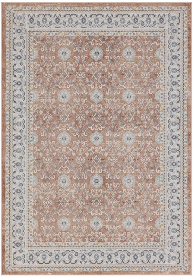 Dutch XXL Vintage Vloerkleed | Tapijt | Inka | Ornamenteel | Terracotta | 120x170 cm