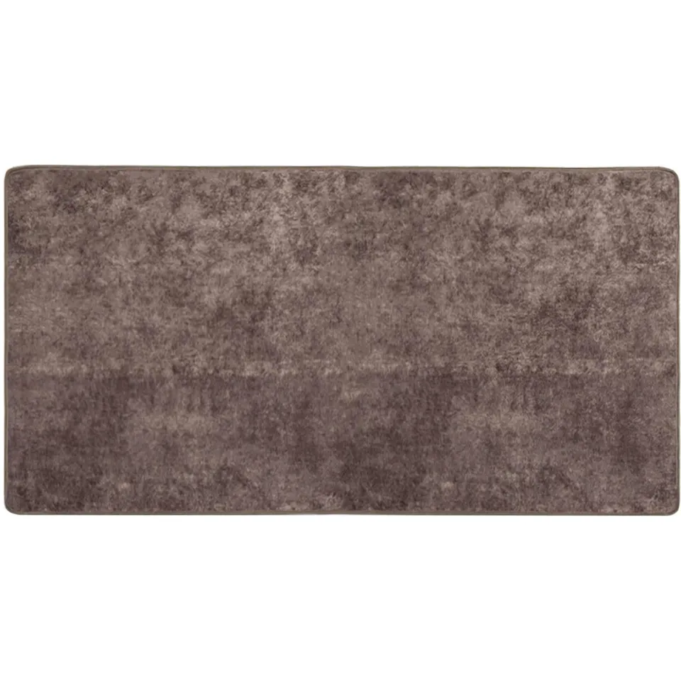 vidaXL Vloerkleedloper MARSA Grijs 100 x 200 cm Polyester en PVC