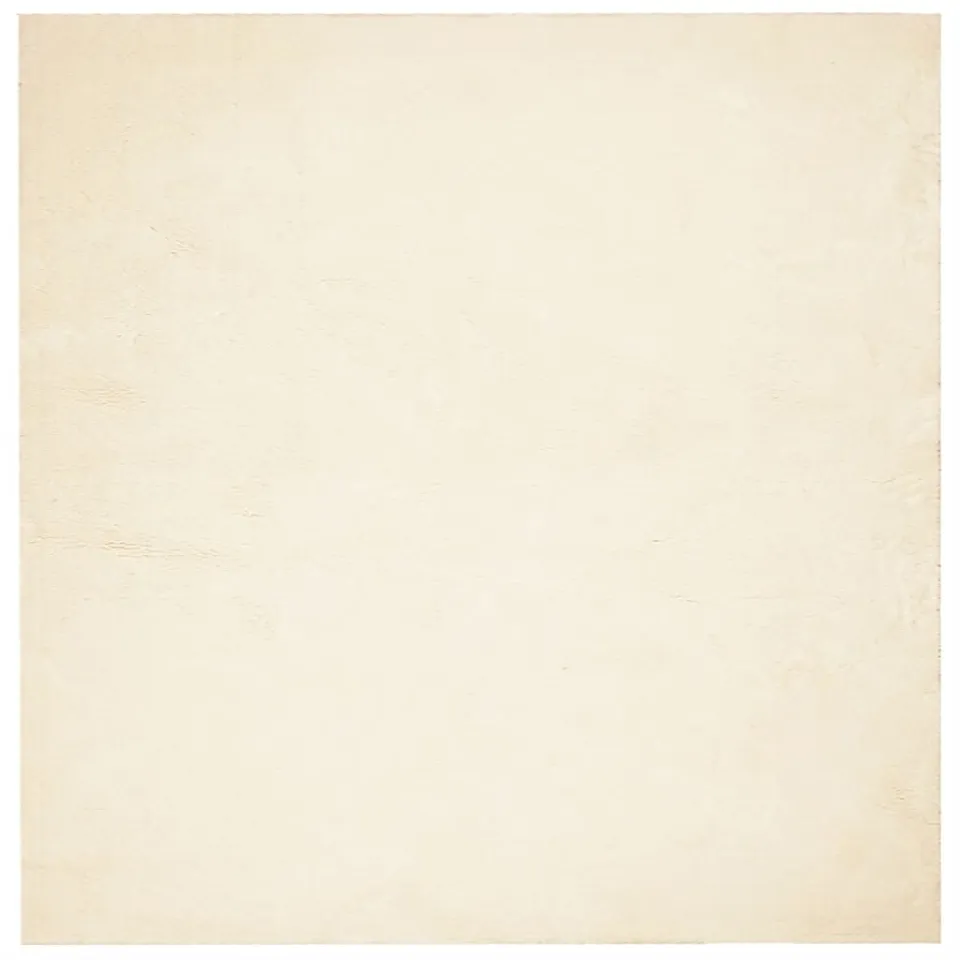 vidaXL Vloerkleed HUARTE laagpolig zacht wasbaar 120x120 cm crème, foto 3