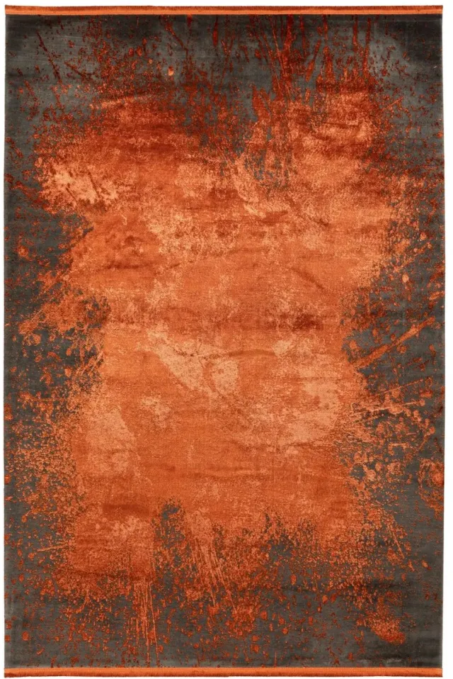 Dutch XXL Laagpolig Vloerkleed | Tapijt | Elysee | Abstract | Terracotta | 80x150 cm