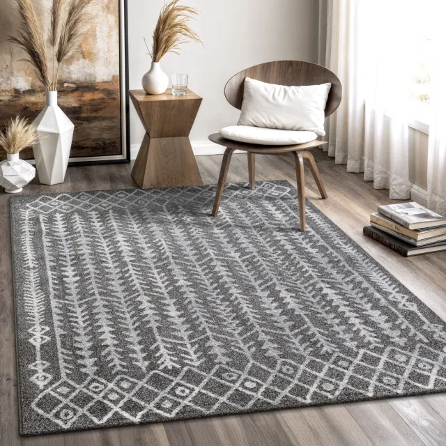 Muratap Boho Vintage Kelim Laagpolig Vloerkleed Grijs- 160x230 CM