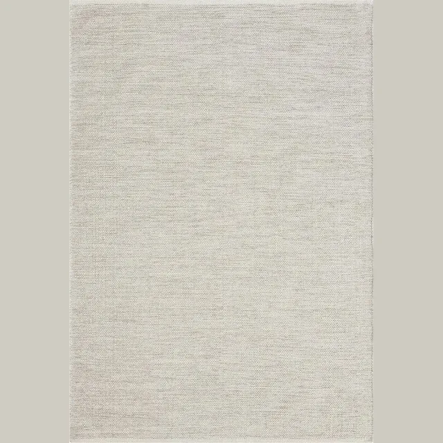 the carpet Boho Natur Wool Handgeweven wollen tapijt in natuurlijke Scandinavische boho-look, handgemaakt voor een unieke stijl creme beige