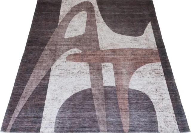 Veer Carpets Vloerkleed Form 200 x 290 cm - Design Vloerkleed met Geometrisch Patroon Bruin