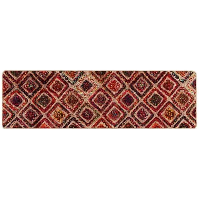 vidaXL Tapijt - Runner - MARSA - Meerkleurig - 50 - x - 150 - cm - Polyester - en - PVC