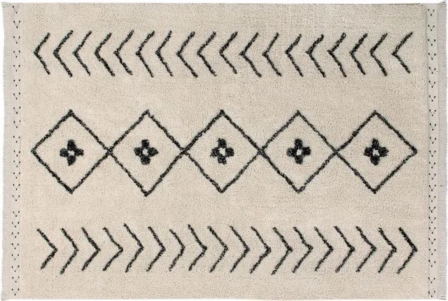 Lorena Canals vloerkleed Bereber Rhombs - 140 x 210 cm beige
