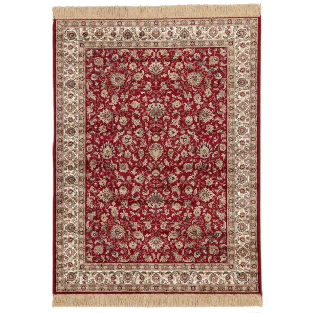 Dutch Lifestyle Farshian - Viscose - Vloerkleed - 160x230cm - Multikleur Rood/ Beige