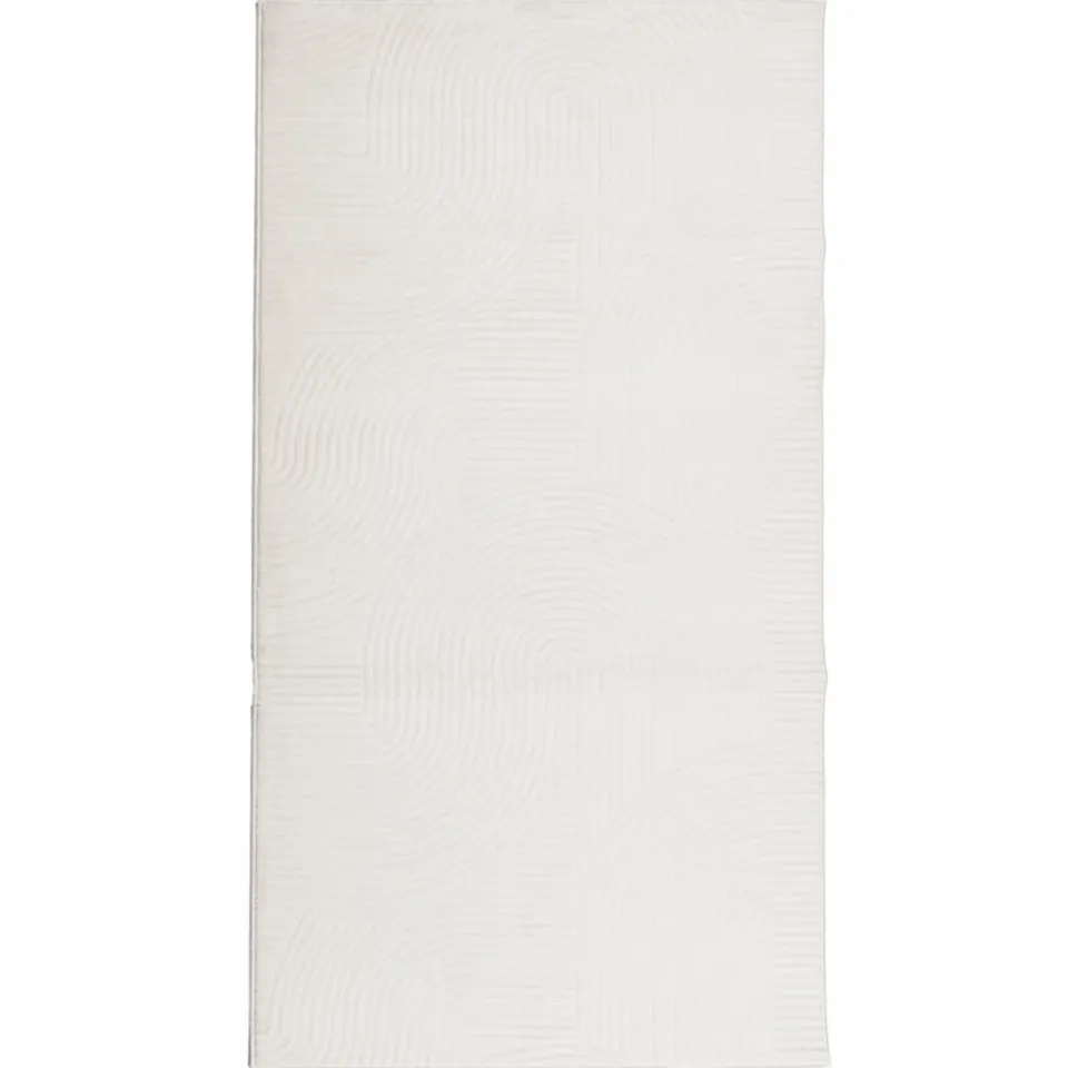 vidaXL Vloerkleed IZA laagpolig Scandinavisch 80x150 cm crèmekleurig, foto 3