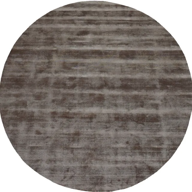 Veer Carpets Vloerkleed Viscose Taupe - Rond ø200 cm