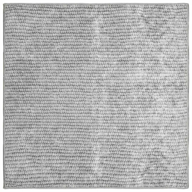 vidaXL Tapijt - Grijs - 100 - x - 100 - cm - 100% - Polyester - 3 - mm - Wasbaar