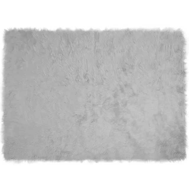 vidaXL Tapijt - van - imitatie - schapenvacht - TAFALLA - Grijs - 160 - x - 230 - cm