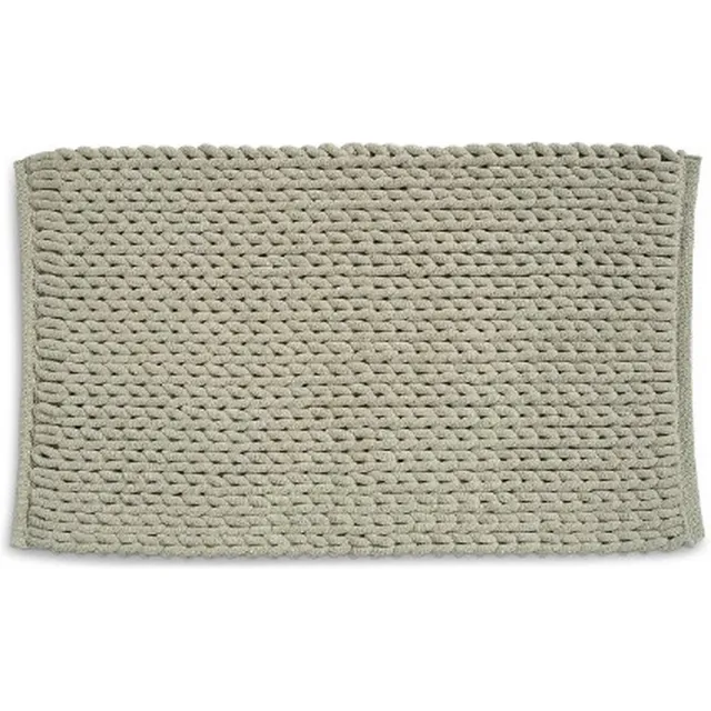 Badkamer Vloerkleed, Badmat, 120 x 70 cm, Taupe, Gerecycled Polyester, Katoen - Kela | Masha