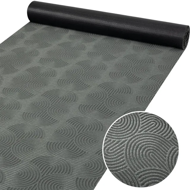 ANRO Tapijtloper Velora Antraciet 200x67cm – Velours Gangloper Antislip Keukenloper Hal Op Maat