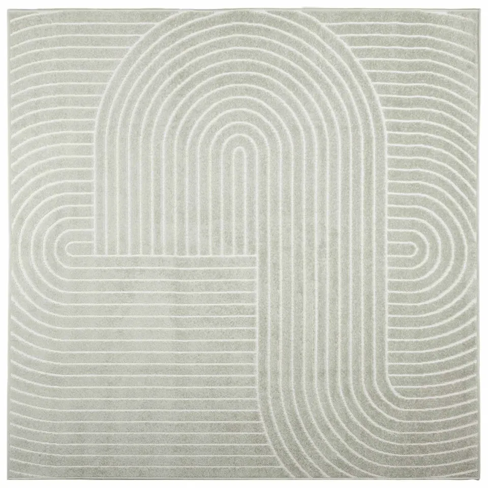 vidaXL Binnen- en buitentapijt PALMERAS Groen 240 x 240 cm Polyester