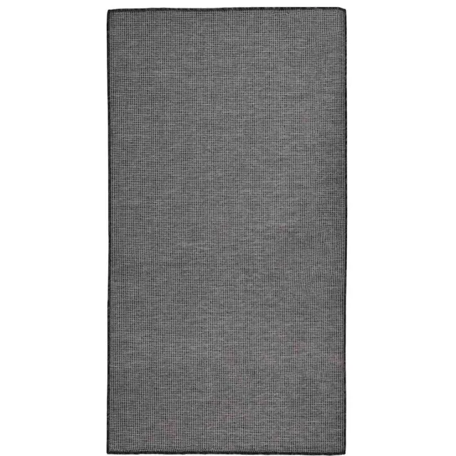 vidaXL Buitenkleed platgeweven 80x150 cm grijs