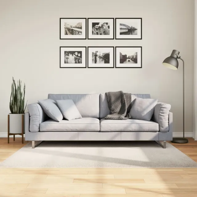 vidaXL Vloerkleed IZA laagpolig Scandinavisch 120x170 cm crèmekleurig, foto 2