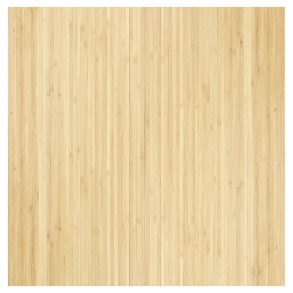 vidaXL Vloerkleed rechthoekig 100x100 cm bamboe lichtnaturel beige, foto 3