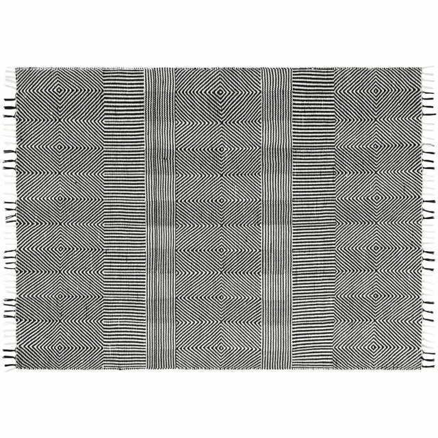 Loberon In- & outdoor vloerkleed Tamworth zwart/wit