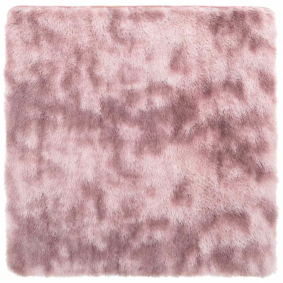vidaXL Hoogpolig vloerkleed NAVARRA 240x240 cm polyester stoffig roze