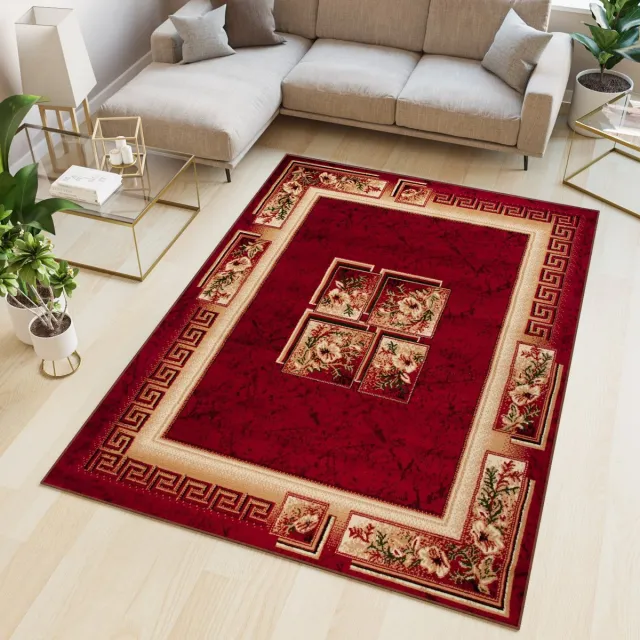 Tapiso Atlas PP Vloerkleed Rood Modern Woonkamer Tapijt Maat- 160x220 Rood 3