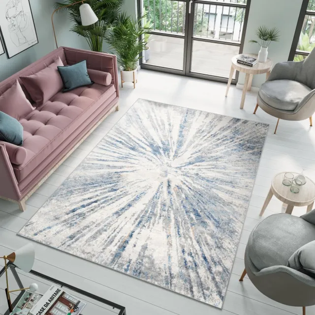 Tapiso Valley Vloerkleed Woonkamer Tapijt Grijs Blauw Maat‚Äď