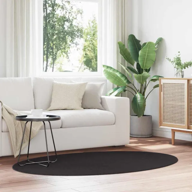 vidaXL Tapijt HUARTE Zwart 100 x 200 cm 100% Polyester, foto 2
