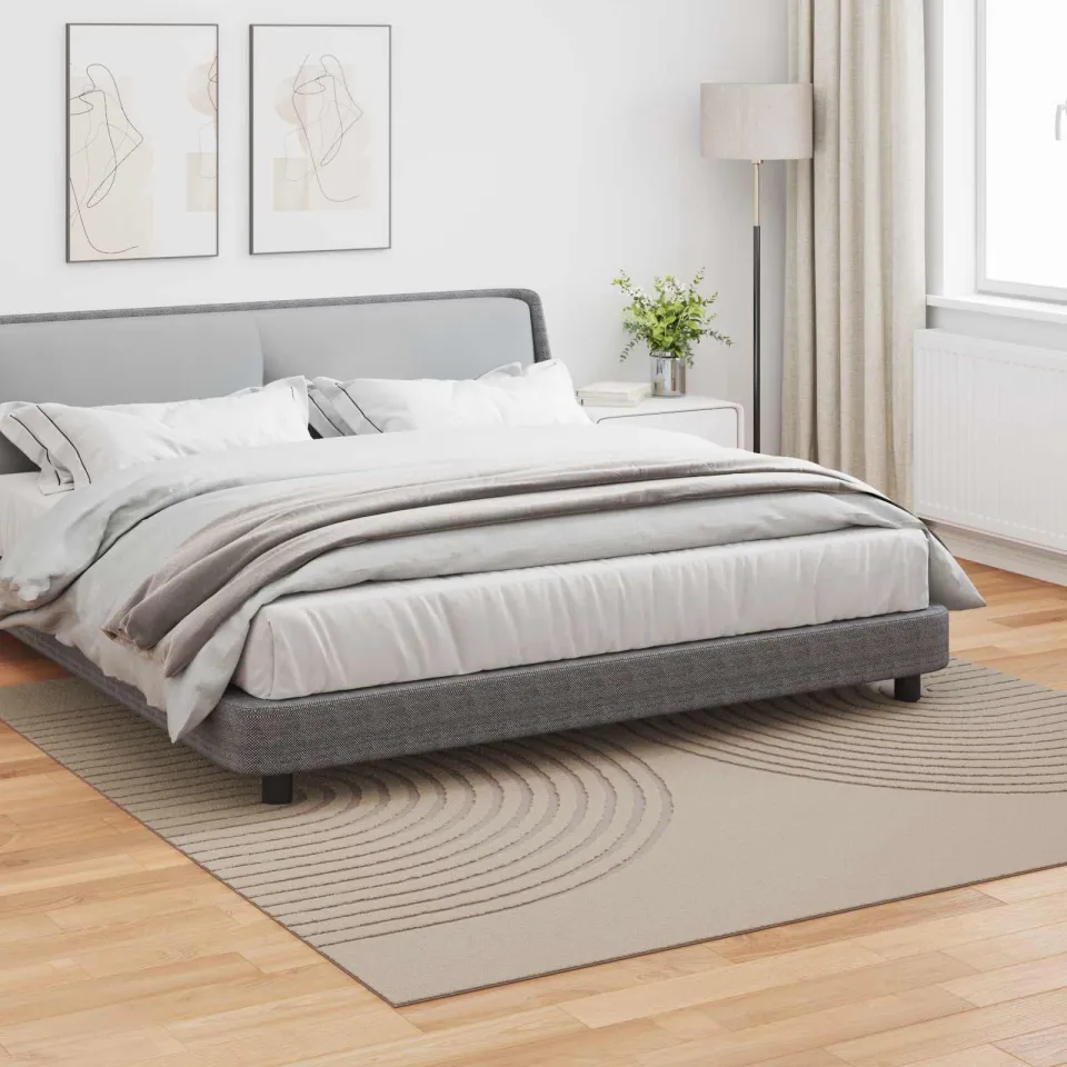 vidaXL Binnen kleed GALATI Beige 240 x 240 cm Polyester, foto 3