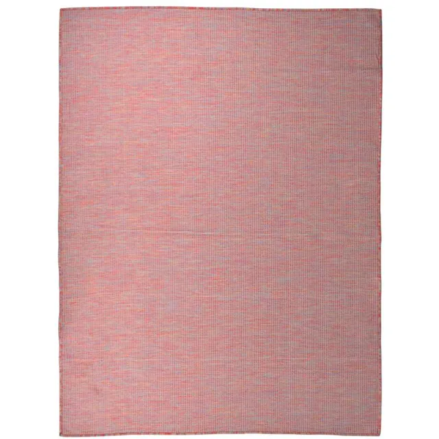 vidaXL Buitenkleed platgeweven 120x170 cm rood