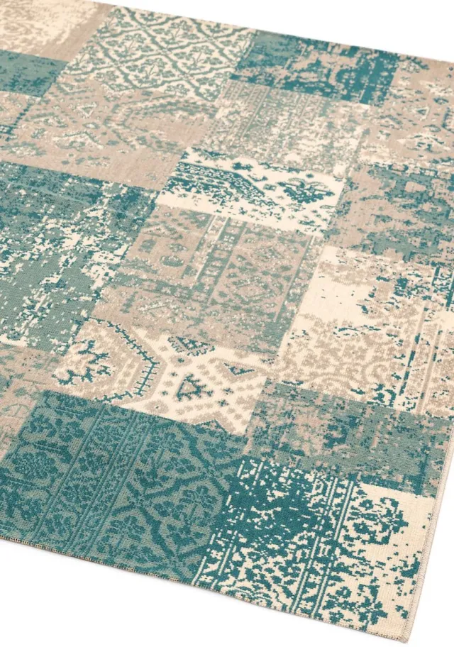 Eazy Living Easy Living - Revive-Rev-07 Vloerkleed - 200x290 - Rechthoek - Patchwork,Vintage Tapijt - Klassiek - Meerkleurig