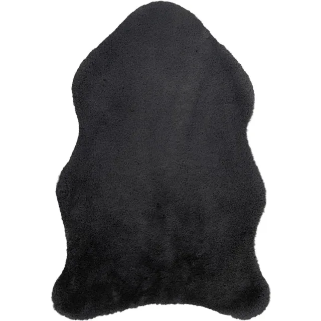 Dutch XXL Organisch Vloerkleed | Tapijt | Cosy | Uni | Antraciet | 60x90 cm
