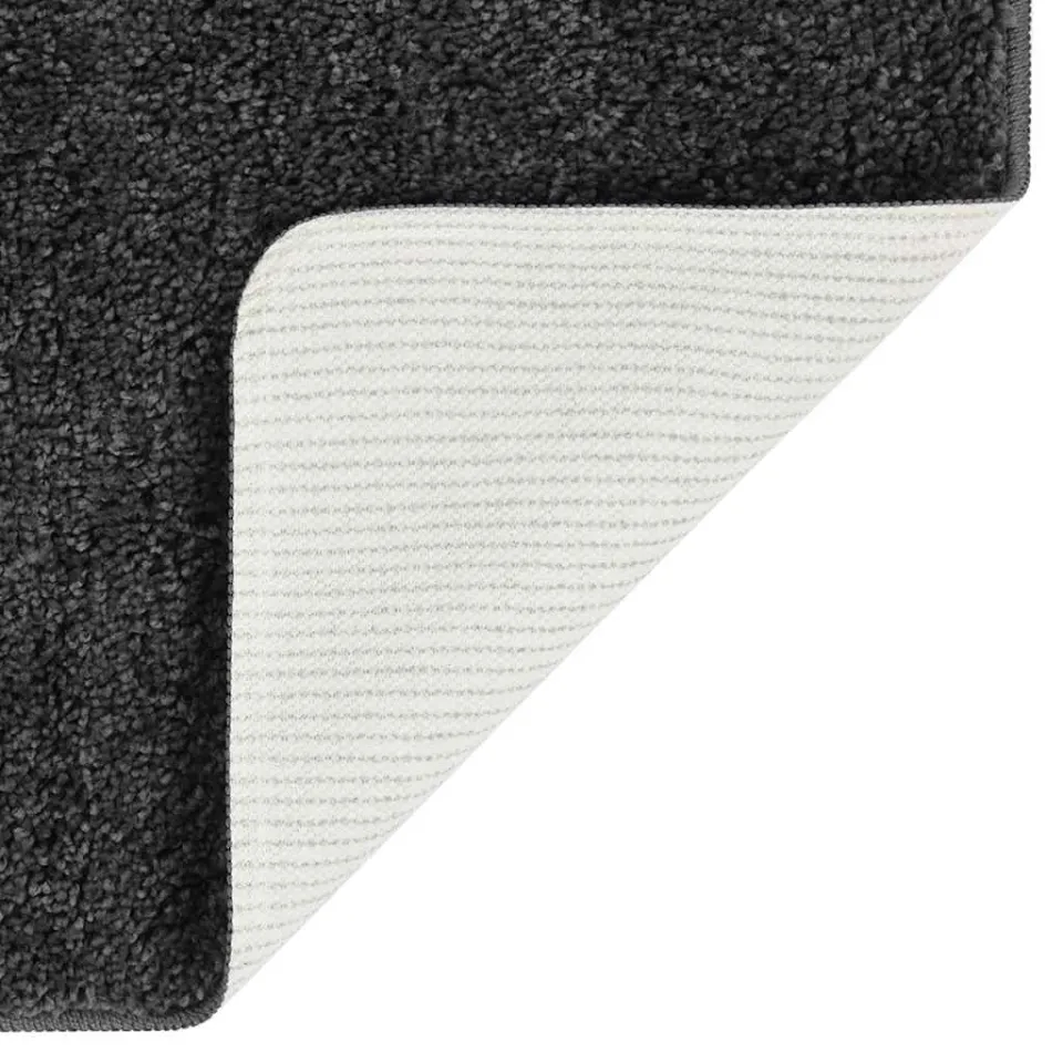 vidaXL Vloerkleed shaggy anti-slip 120x170 cm donkergrijs grijs, foto 3