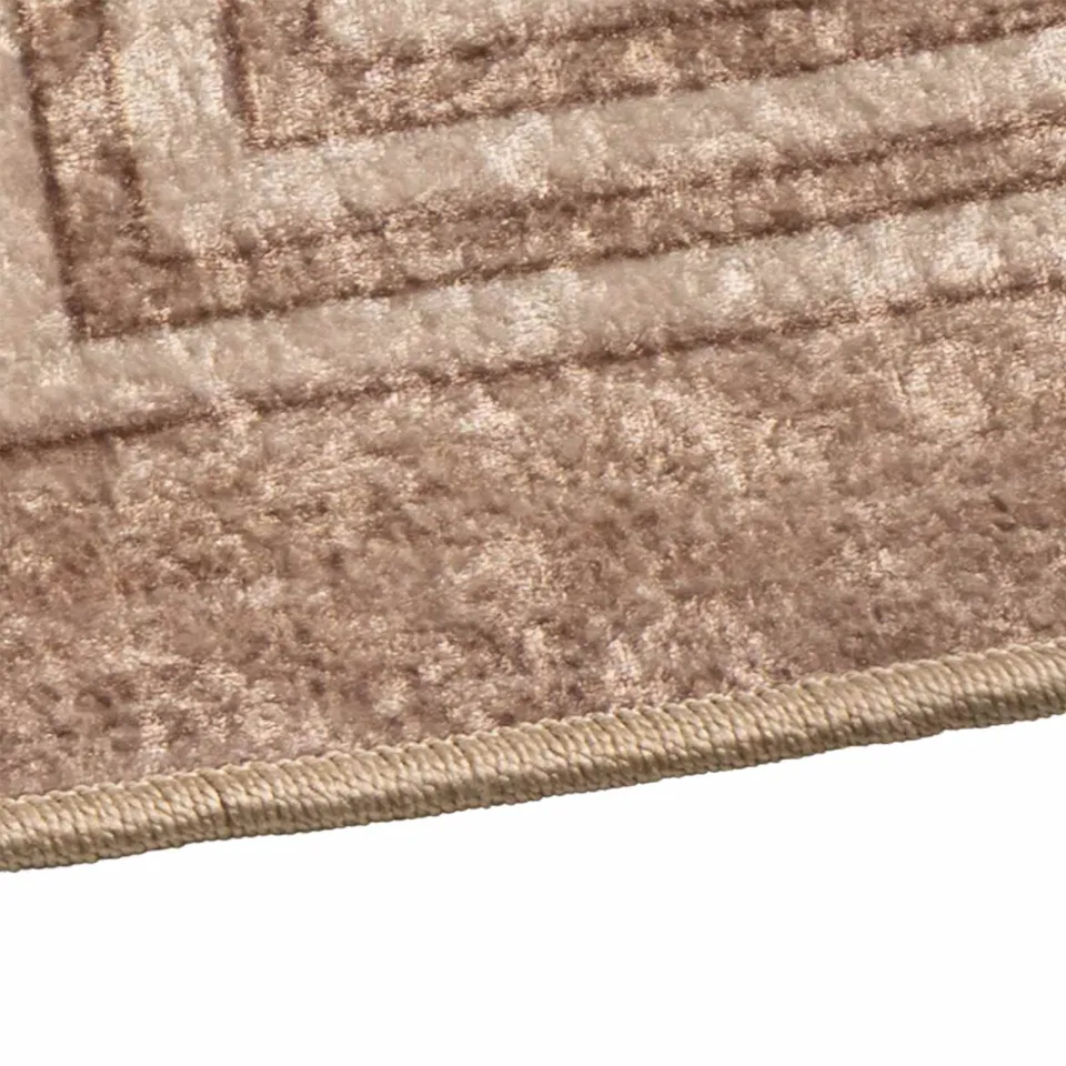 vidaXL Vloerkleedloper MARSA Beige en goud 80 x 100 cm, foto 3