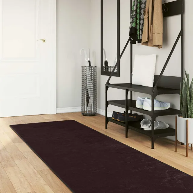 vidaXL Vloerkleedloper MARSA Antraciet 80 x 400 cm Polyester en PVC, foto 2