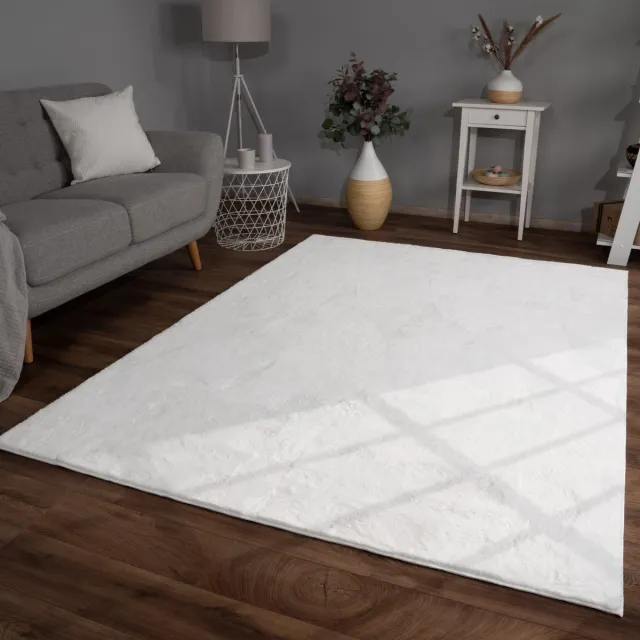 TT Home Woonkamertapijt eetkamer kortpolig boho-design Scandinavische effen kleuren boog 200 x 280 cm Rechthoek grijs wit