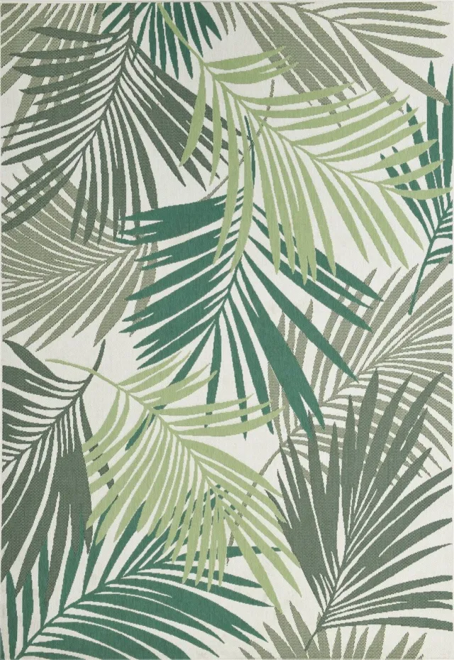 Garden Impressions Naturalis karpet - 120x170 cm - palm leaf green Groen