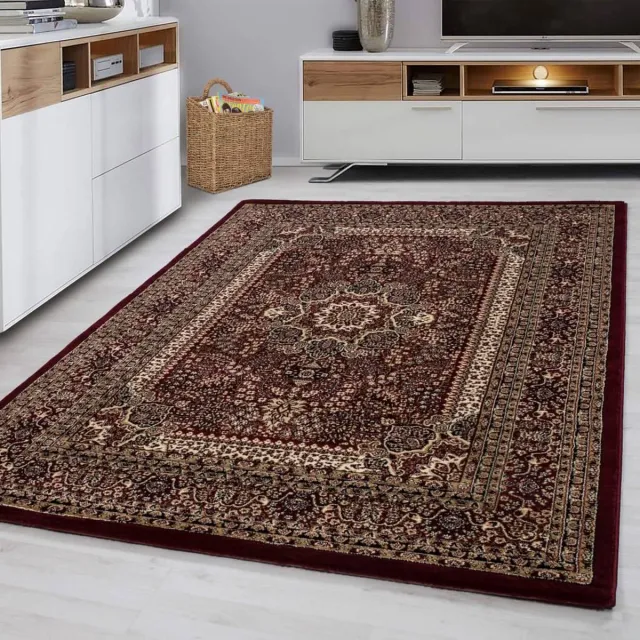 flycarpets Klassiek Vloerkleed Marrakesh - Rood - 80x150 cm - Oosters motief - Perzisch Tapijt - Laagpolig Retro Kleed Woonkamer