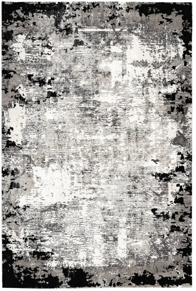 Dutch XXL Vintage Vloerkleed | Tapijt | Olivo | Abstract | Grijs