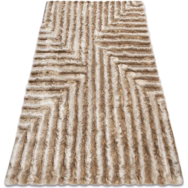 RUGSX Kleden Rugsx Tapijt shaggy FLIM 010-B1 modern, Labirynt Beige