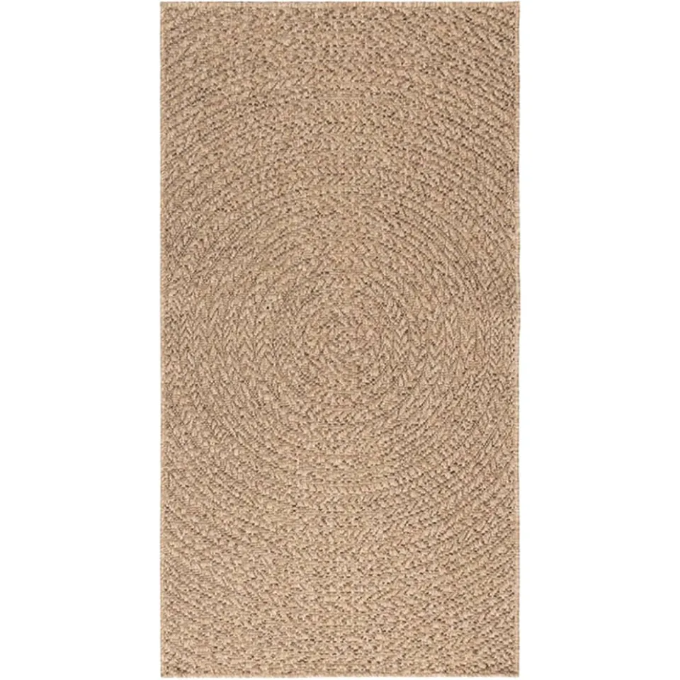 vidaXL Vloerkleed ZIZUR binnen en buiten 80x150 cm jute look Bruin