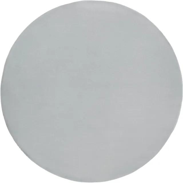 Beliani VANTIRA - Vloerkleed - Lichtgrijs - ø 160 cm - Kunstbont